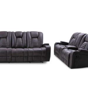 MANWAH Reclining Sofa Dark Brown