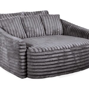 MANWAH Chaise Pewter