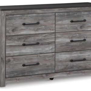 ASHLEY Bronyan 6 Drawer Dresser Dark Gray