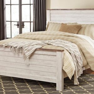 ASHLEY Willowton Queen Panel Rails Two Tone