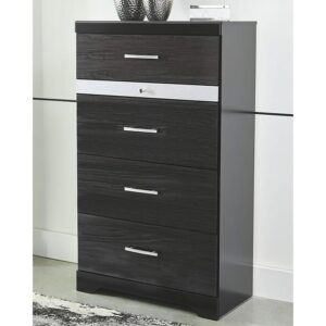 ASHLEY Starberry 5 Drawer Chest Black