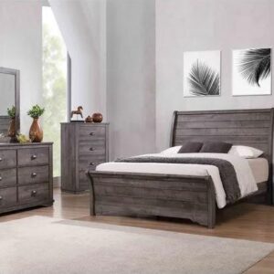CROWNMARK Coralee 2 Drawer Nightstand Grey