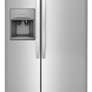 CROSLEY 22.3 Cubic Foot Side-By-Side Refrigerator Stainless Steel