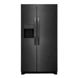 CROSLEY 25.6 Cubic Foot Side -By-Side Refrigerator Black