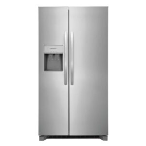 CROSLEY 25.6 Cubic Foot Side -By-Side Refrigerator Stainless Steel