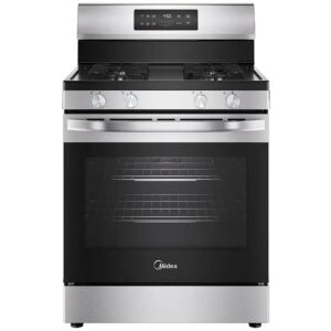 MIDEA 30 Inch Freestanding Gas Range Stainless Steel