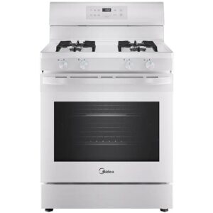 MIDEA 30 Inch Freestanding Gas Range White