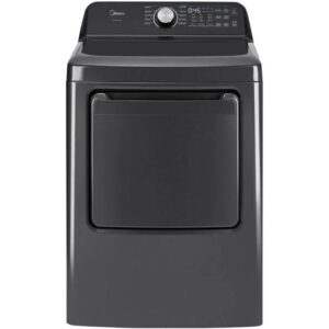 MIDEA 7.0 Cubic Foot Front Load Electric Dryer Metallic Grey