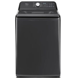 MIDEA 4.4 Cubic Foot Top Load Washer Metallic Grey