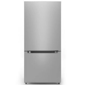 MIDEA 18.7 Cubic Foot Bottom Mount Refrigeration Stainless Steel