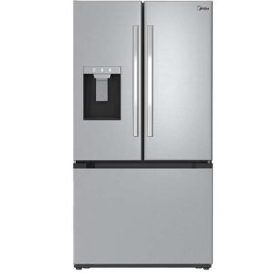 MIDEA 29.3 Cubic Foot French Door Refrigerator Stainless Steel