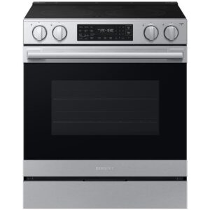 SAMSUNG BESPOKE 6.3 Cubic Foot Slide-In Electric Range Stainless Steel