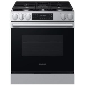 SAMSUNG BESPOKE 6.0 Cubic Foot Slide-In Gas Range Stainless Steel