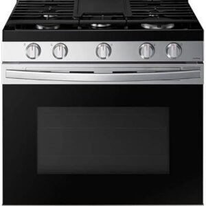 SAMSUNG 30 Inch Freestanding Gas Smart Range Stainless Steel