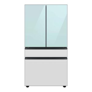 SAMSUNG BESPOKE 29.0 Cubic Foot French Door Refrigerator Morning Blue Glass