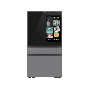 SAMSUNG BESPOKE 29 cu. ft. Bespoke 4-Door French Door Refrigerator Charcoal Glass and Stainless Steel