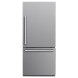 VITARA 17.6 Cubic Foot Bottom Mount Refrigerator Steel