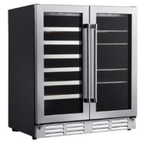 VITARA 30 Inch Side by Side Beverage Center Stainless Steel