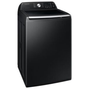 SAMSUNG 4.7 Cubic Foot Large Capacity Top Load Washer Brushed Black